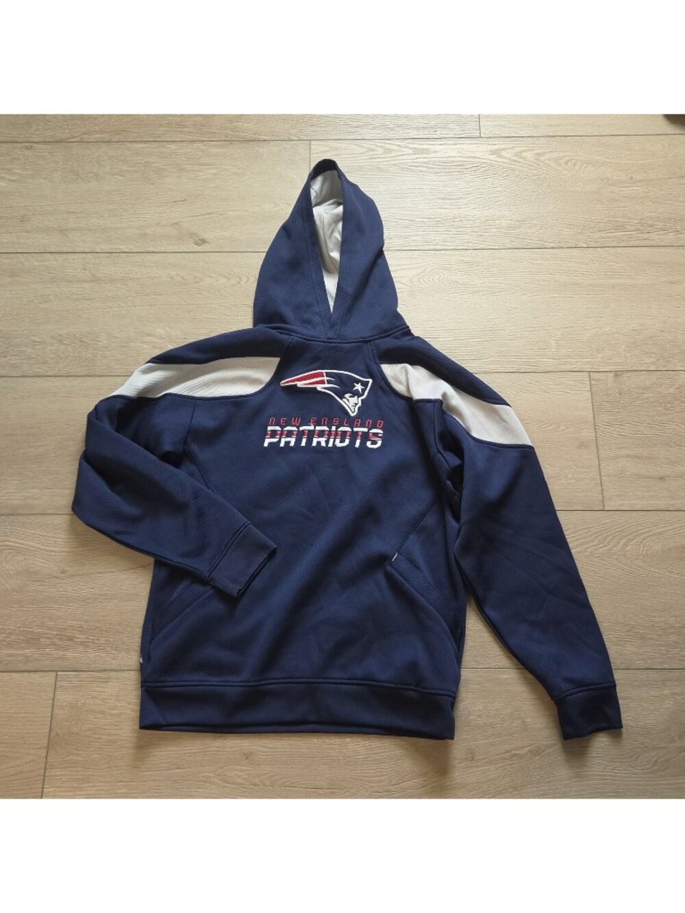 Reebok NFL New England Patriots Blue Hoodie Sweatshirt Youth Large 14/16